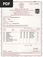 CBSE Class 10 Marksheet Sample | PDF | Secondary Education | Schools