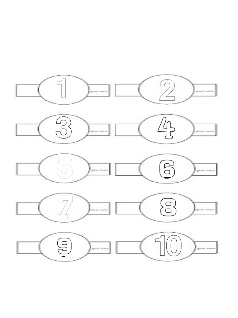 CL 1 Number Finger Puppets | PDF