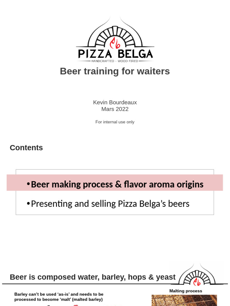 Beer Training for Waitstaff | PDF | Beer | Brewing