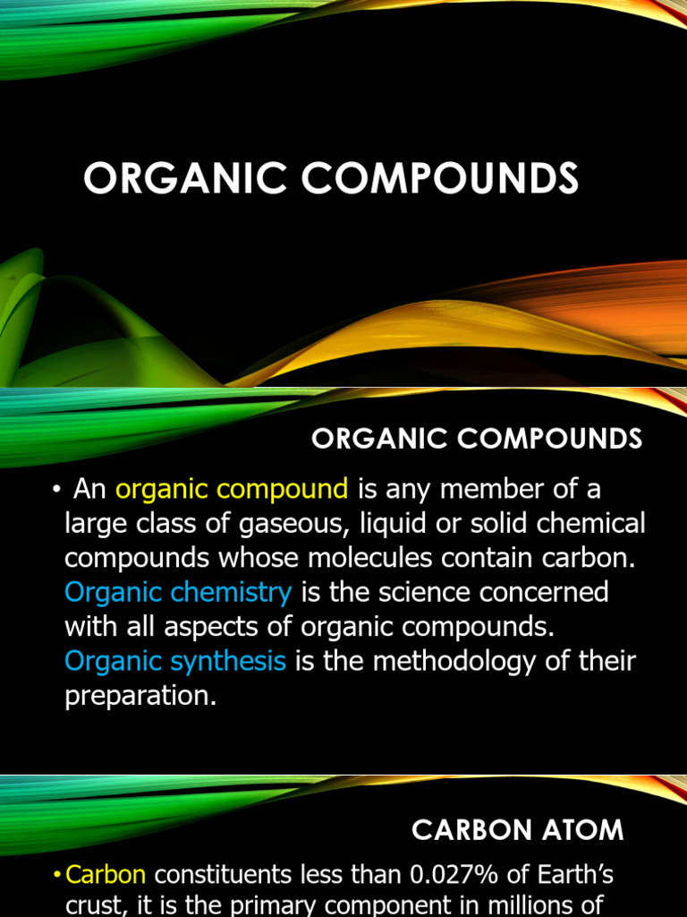 Overview of Organic Compounds and Types | PDF | Isomer | Polymers