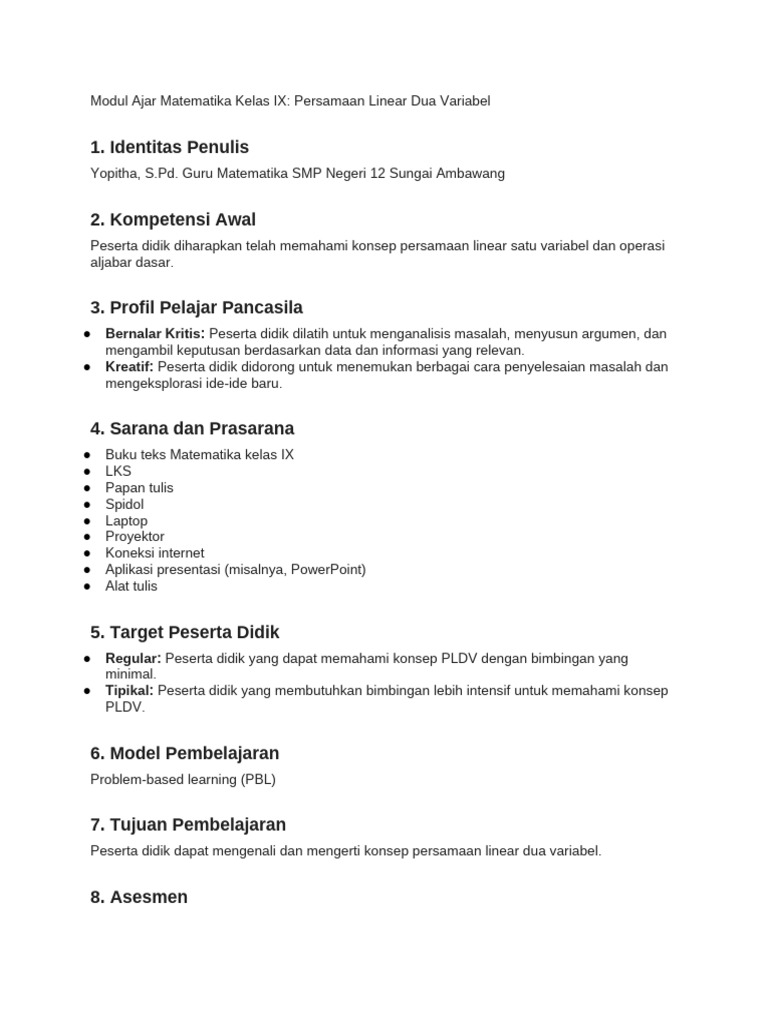 Modul Ajar PLDV Kelas IX | PDF