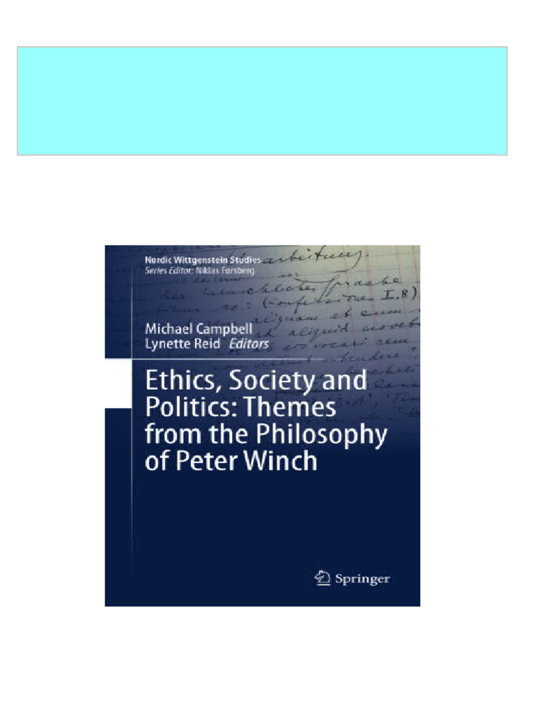 Full Ethics Society and Politics Themes From The Philosophy of Peter