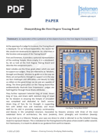 First Degree Tracing Board Explained | PDF | Freemasonry | Column