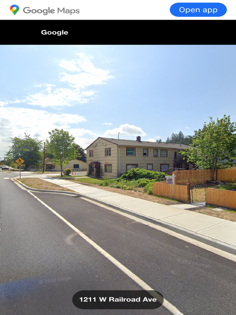 Google Maps Location: 1212 W Railroad Ave | PDF