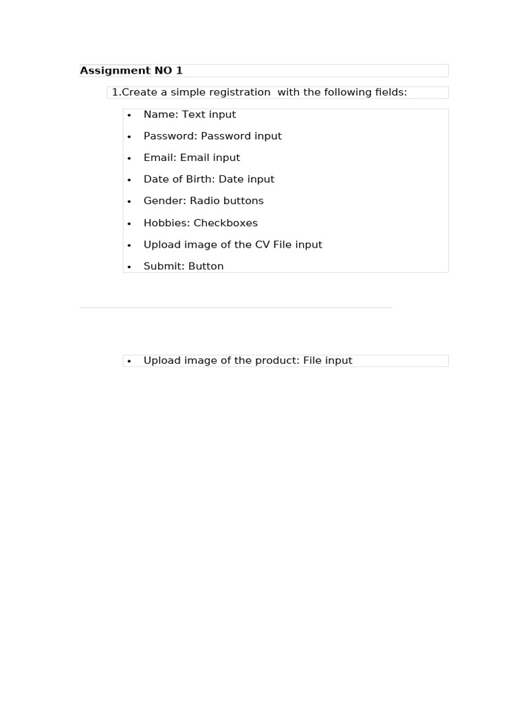 Basic Registration Form Guide | PDF