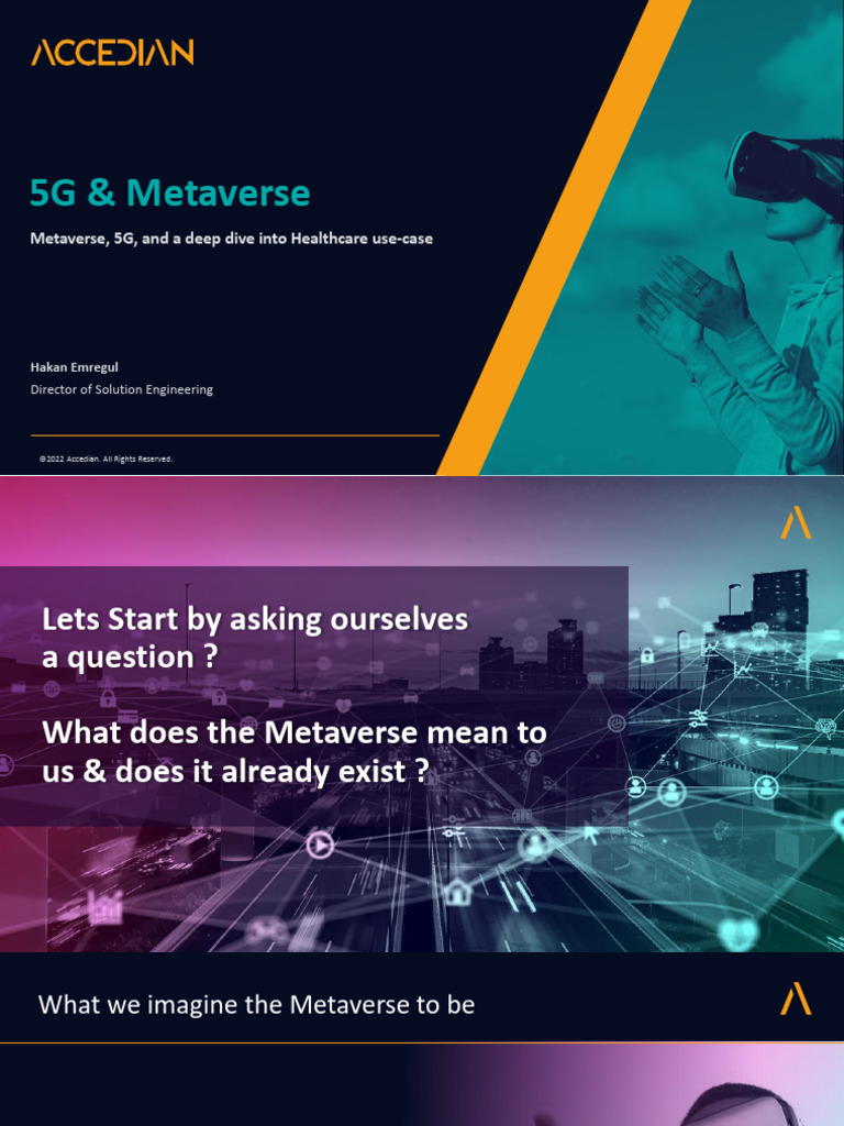 5G and Metaverse in Healthcare Use Cases | PDF | Computer Network ...