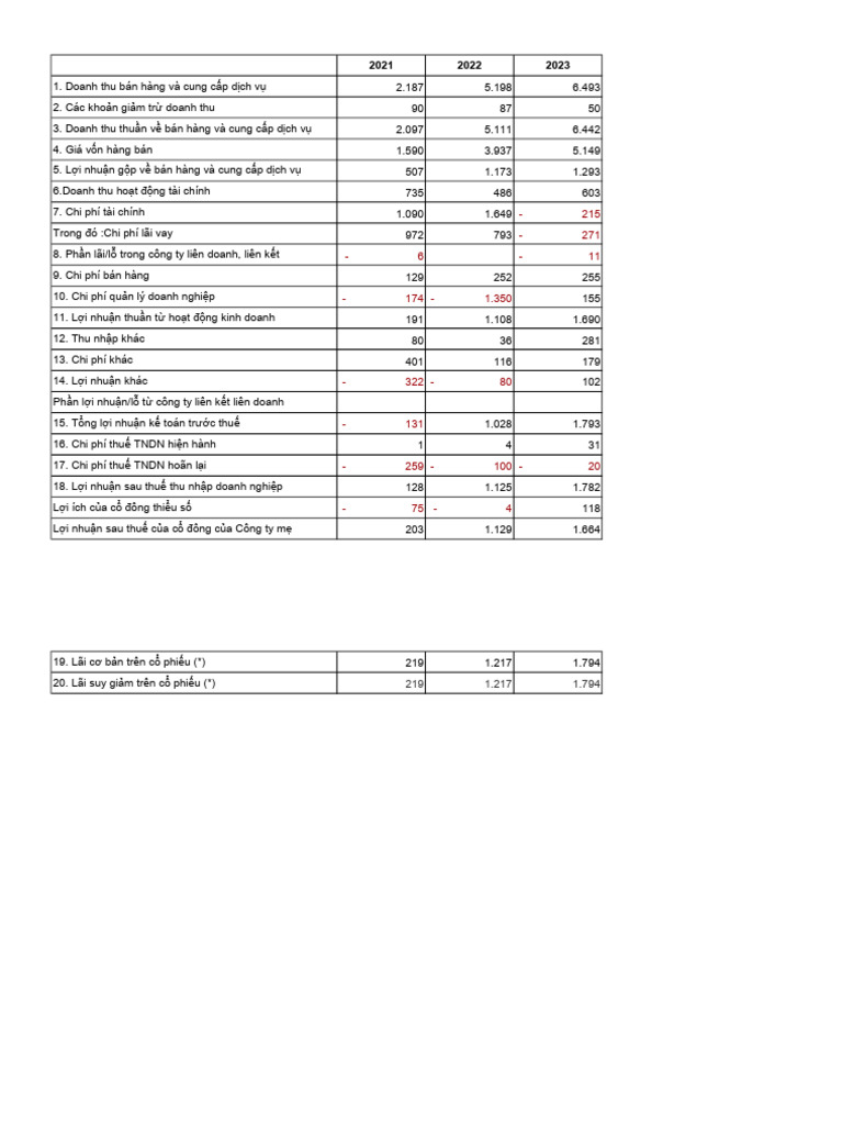 Income Statement - HAG | PDF