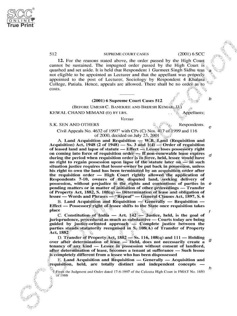 Modak Judgment Analysis 2008 | PDF | Public Law | Supreme Court Of The ...