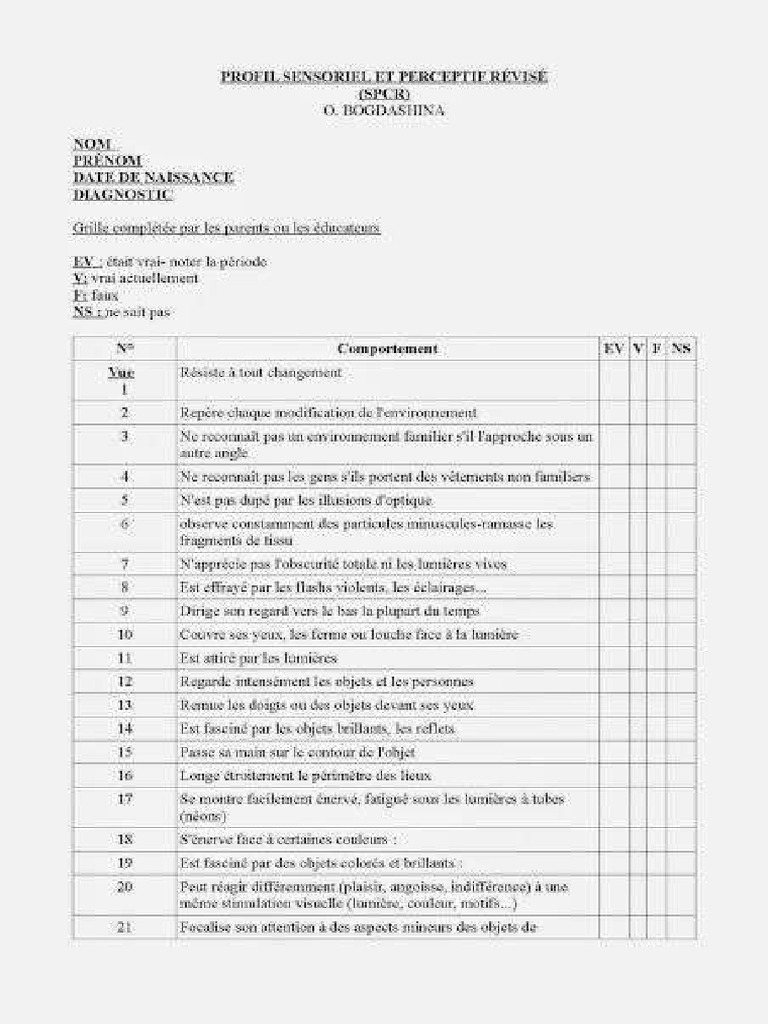 SPCR FR | PDF