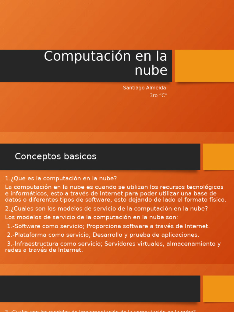 Presentación | PDF | Computación en la nube | Ciencias de la Computación