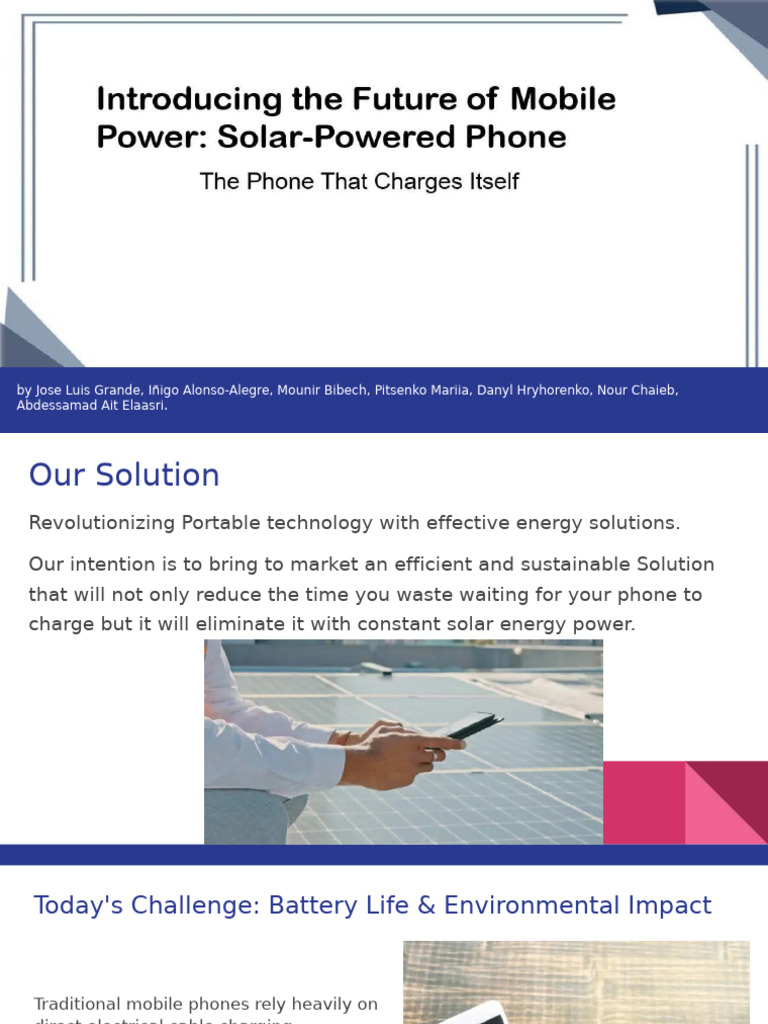 Solar-Powered Phone: A Green Revolution | PDF | Solar Power | Renewable ...