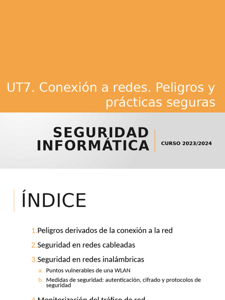 Seguridad en Conexiones de Red UT7 | PDF | Red privada virtual ...