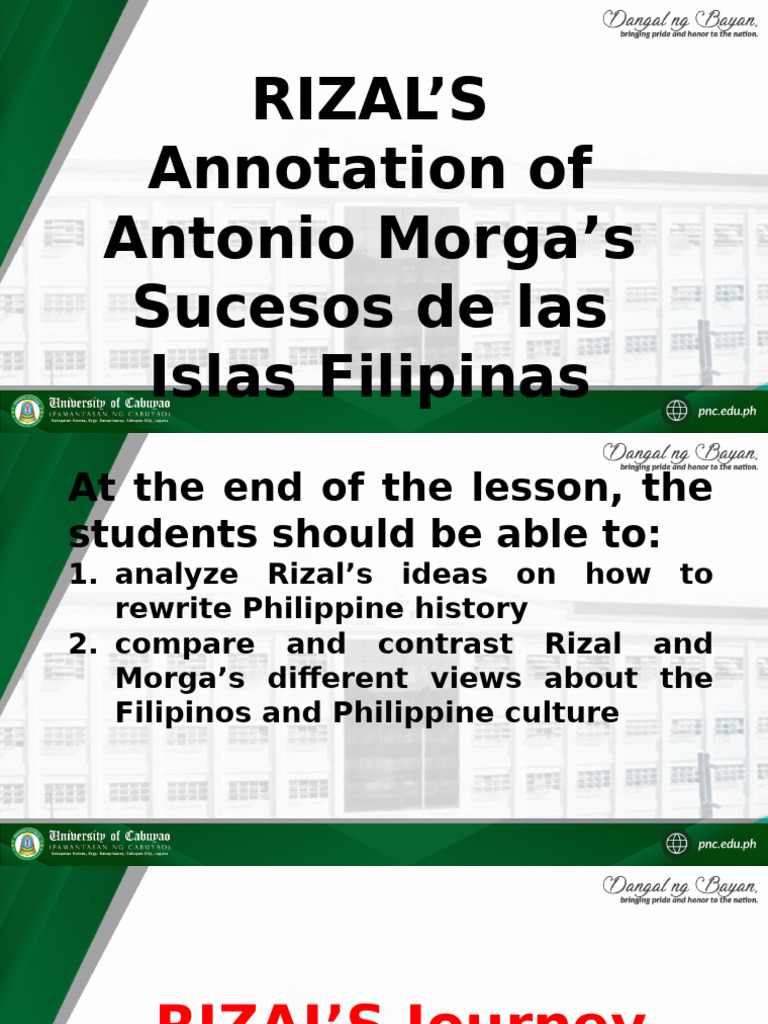 Rizal's Annotation of Morga's Sucesos | PDF | Philippines
