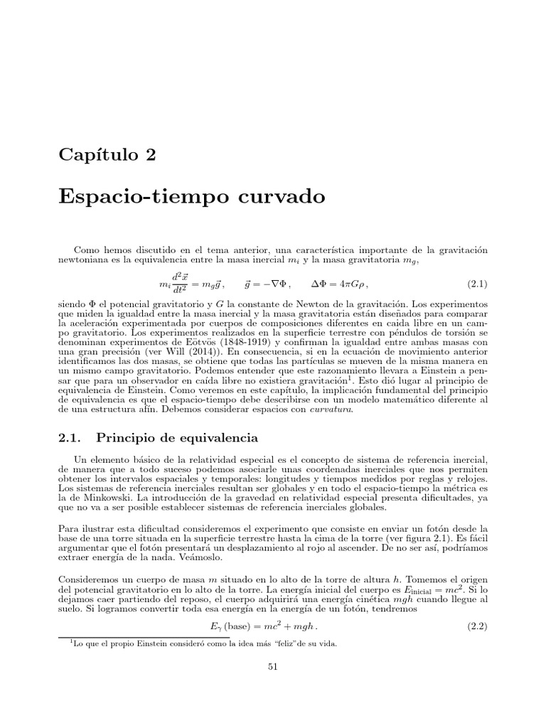 Apuntes RyC Tema 2 | PDF | Gravedad | Tiempo espacial