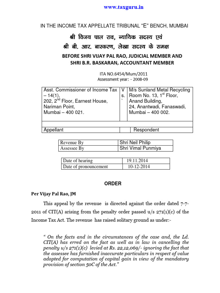 Income Tax Appeal: Penalty Cancellation | PDF | Taxes | Public Law