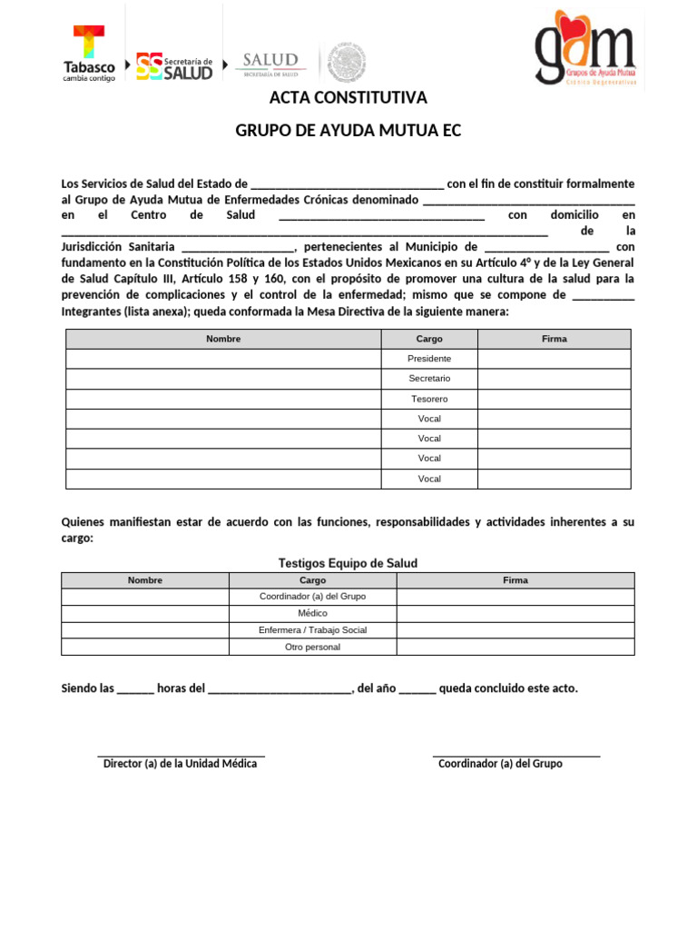 Acta Constitutiva Grupo Salud EC | PDF | Cuidado de la salud