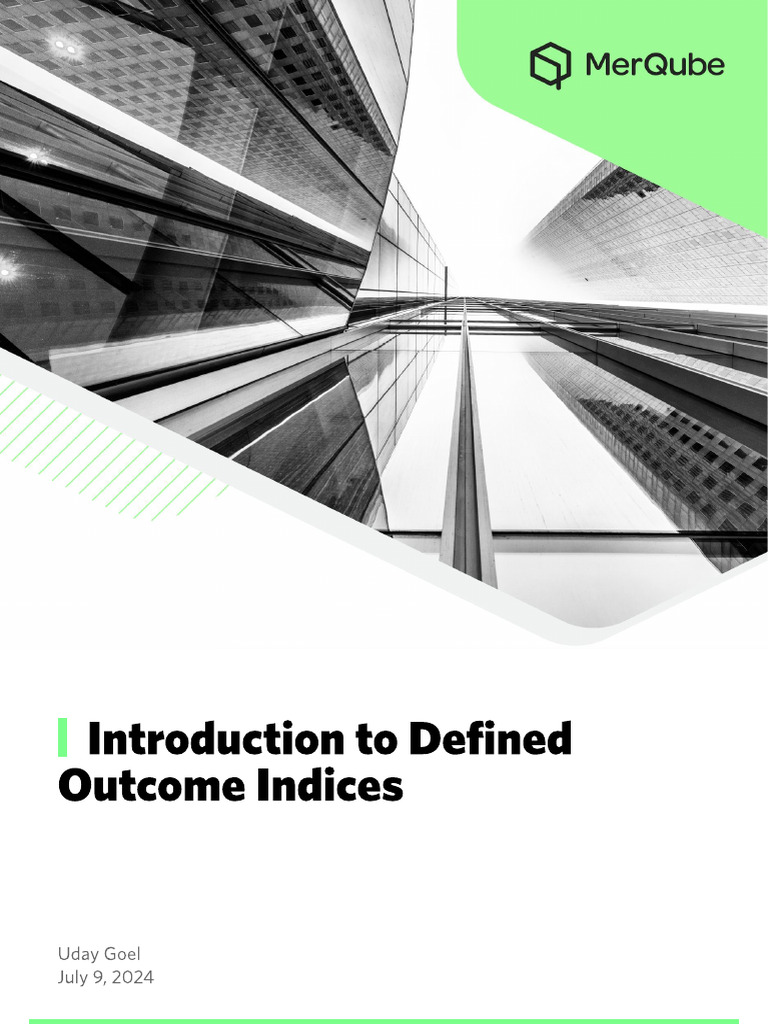 Overview of MerQube Defined Outcome Indices | PDF | Option (Finance ...
