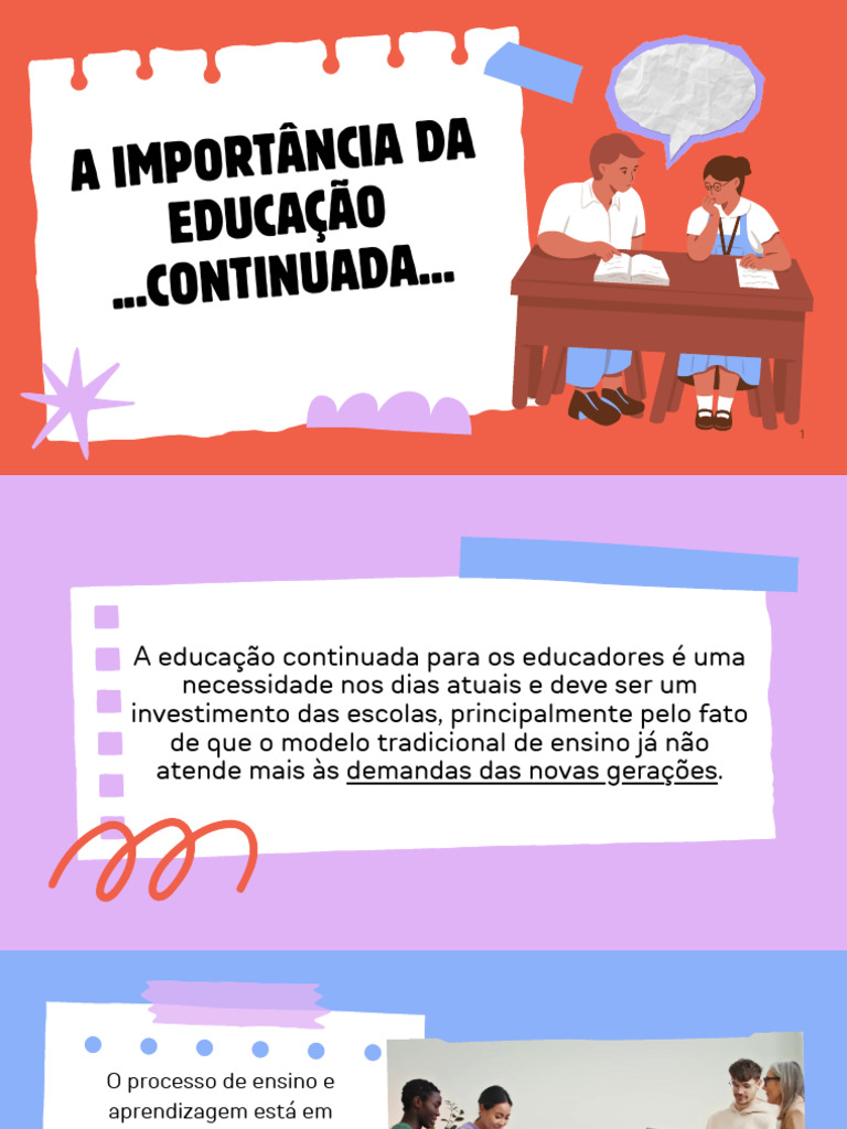 Educação Continuada para Professores | PDF | Pedagogia | Aprendizado