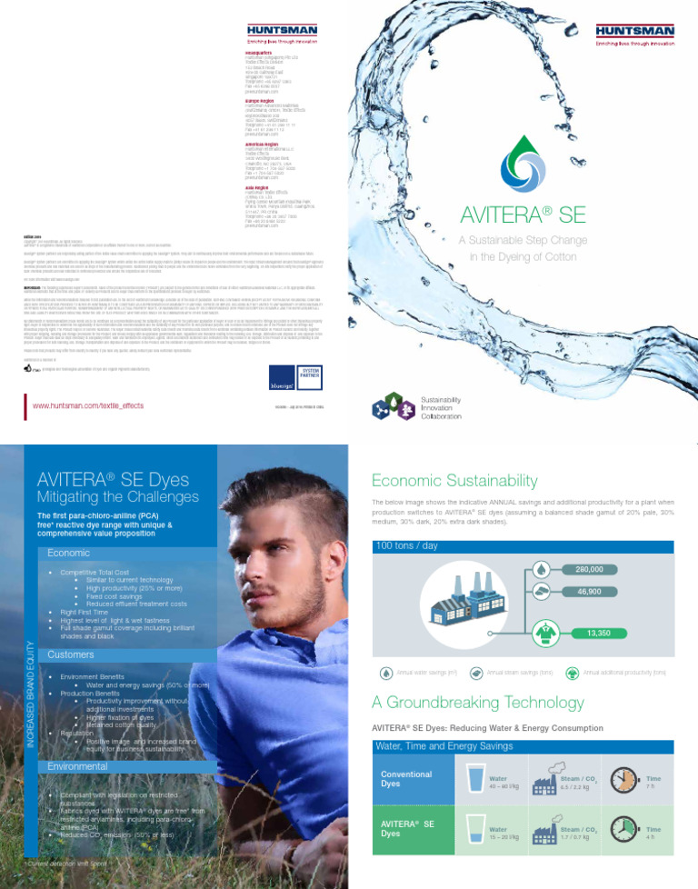 AVITERA SE Reactive Sustainable Dyes For Dyeing of Cotton Blends | PDF ...