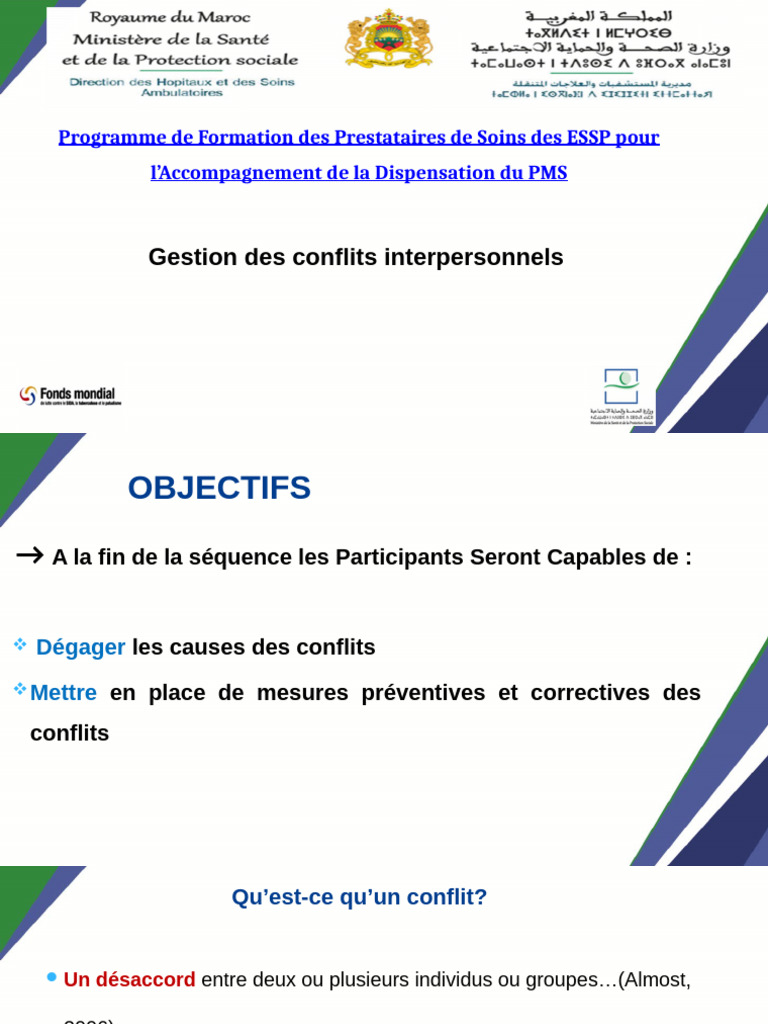 Gestion des Conflits en Milieu de Soins | PDF | Résolution de conflit ...