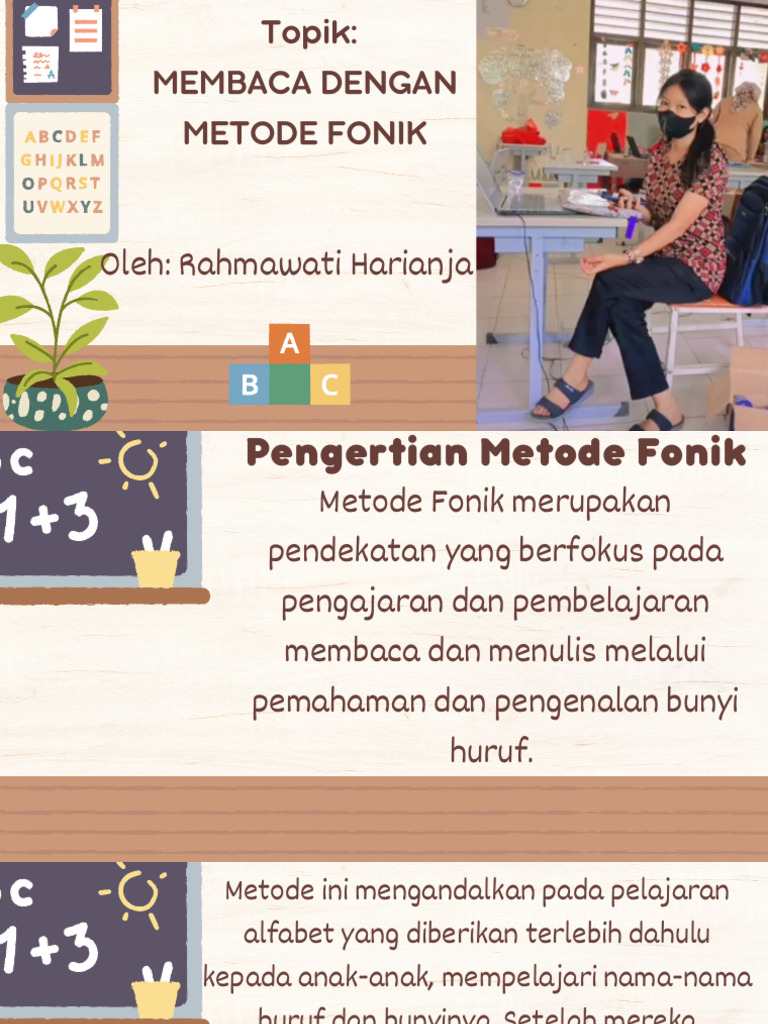 Membaca Dengan Metode Fonik Oleh R.harianja | PDF
