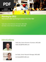 Download Planning for 2012 How to Best Utilize Top Lead Gen Tactics in the New Year by Cisco Partner Marketing Accelerate SN79886776 doc pdf