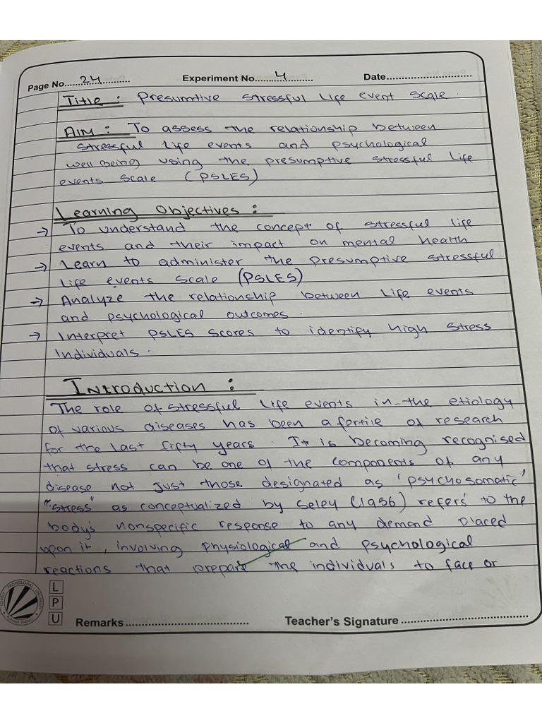 PSLES Practical | PDF