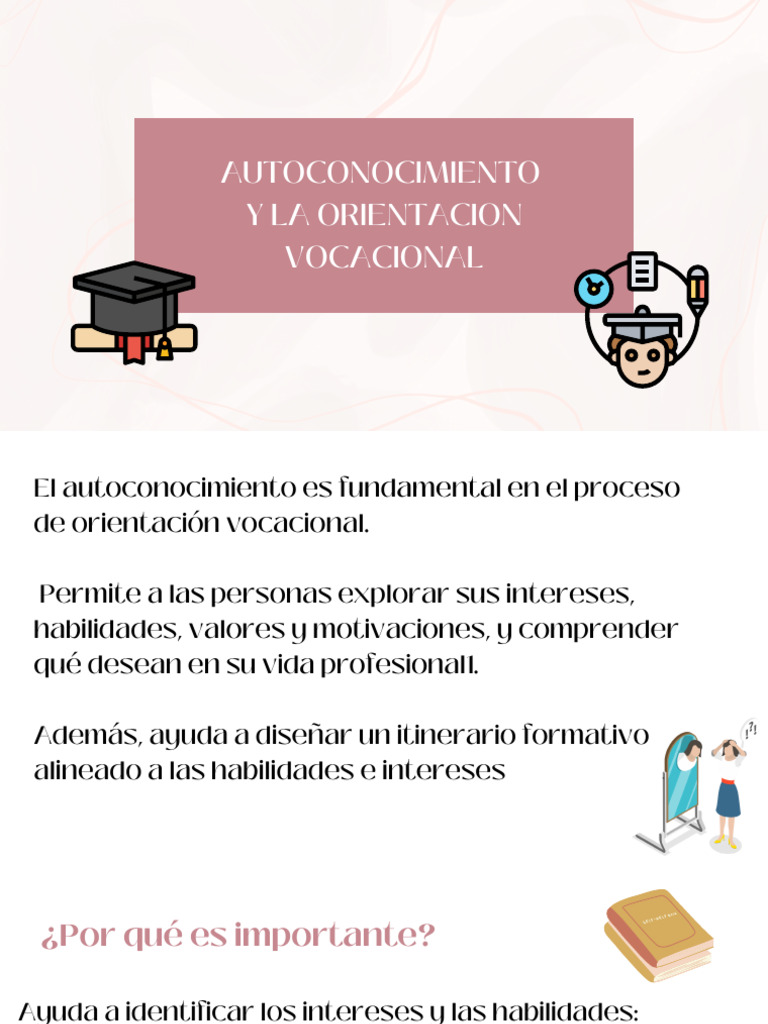Autoconocimiento y La Orientacion Vocacional | PDF