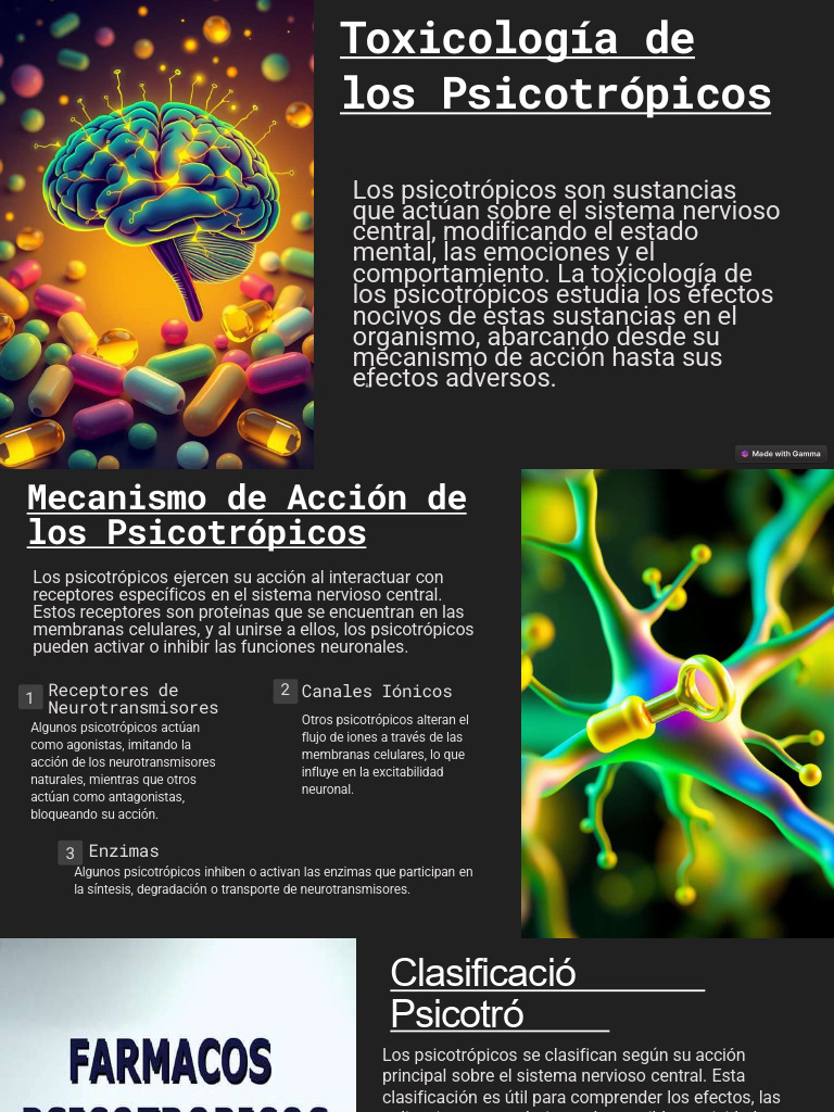 Toxicología de Psicotrópicos: Efectos y Mecanismos | PDF | Drogas que ...