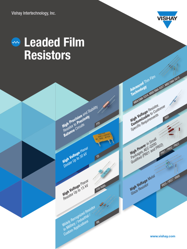ms6972 2104 Tradeshow Brochure Leaded Film Resistors | PDF | Resistor ...