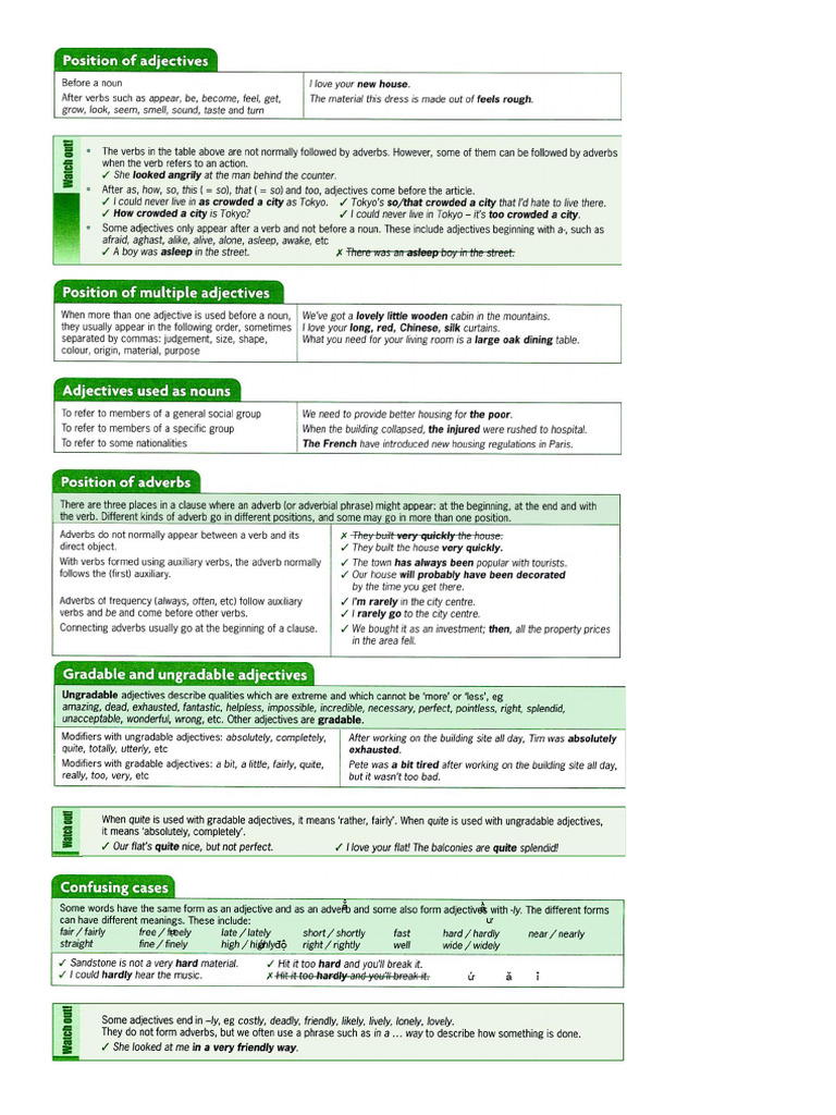 Adjectives | PDF | Adjective | Linguistic Morphology