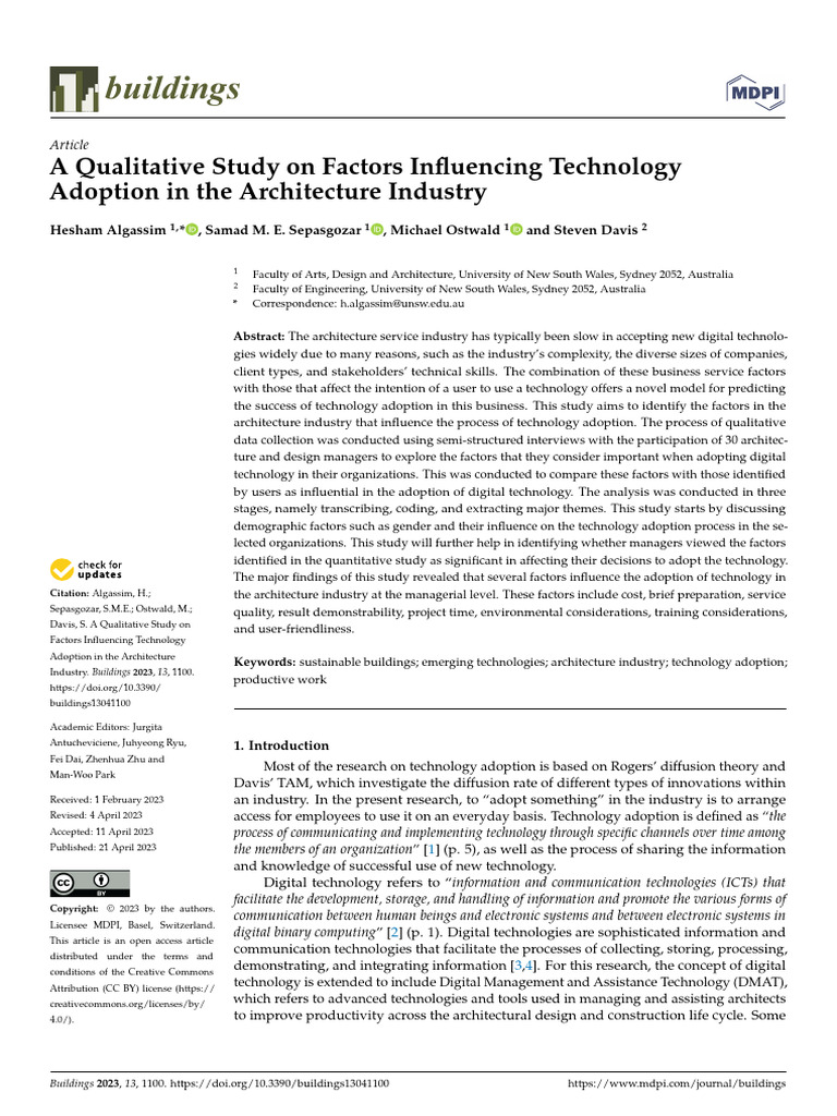 A Qualitative Study On Factors Influencing Technol | PDF | Qualitative ...