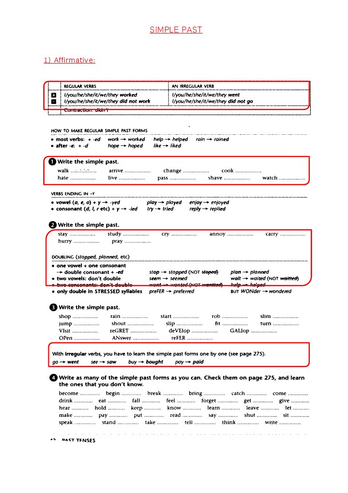 Simple Past Tense Overview and Exercises | PDF
