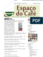 Espaço Do Café - Descalcificação de Máquinas Domésticas