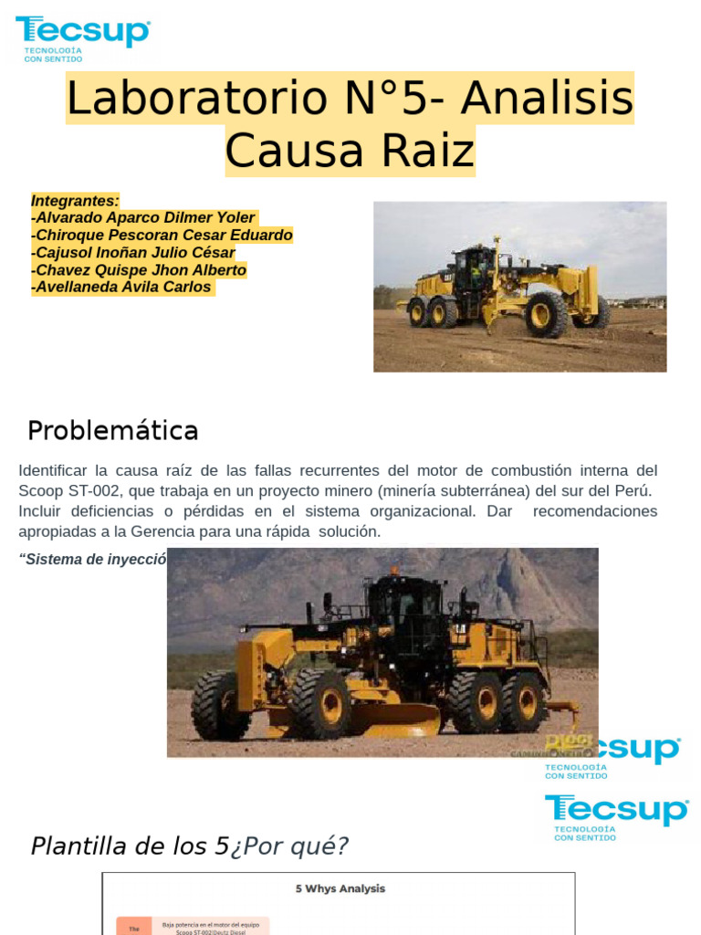 Análisis de Causa Raíz en Motor Scoop ST-002 | PDF | Inyección de ...