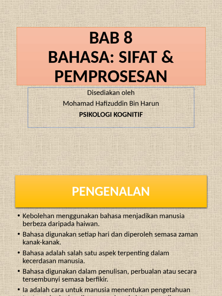 BAB 8 - Bahasa | PDF