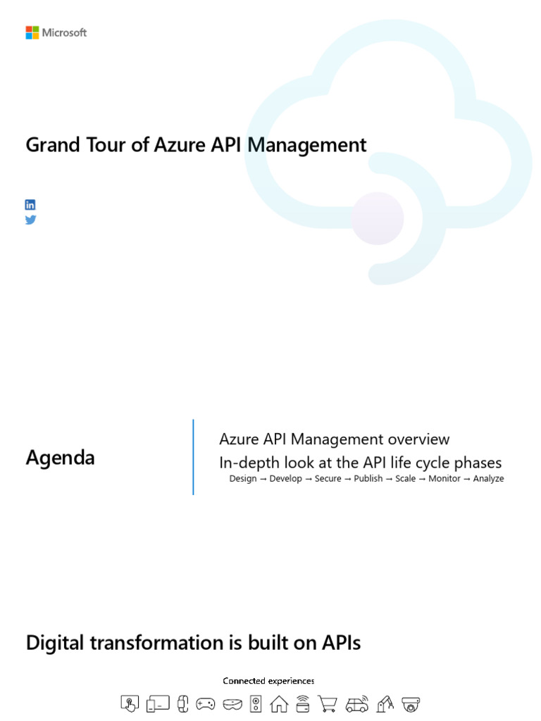 Grand Tour of Azure API Management | PDF | Microsoft Azure | Cache ...