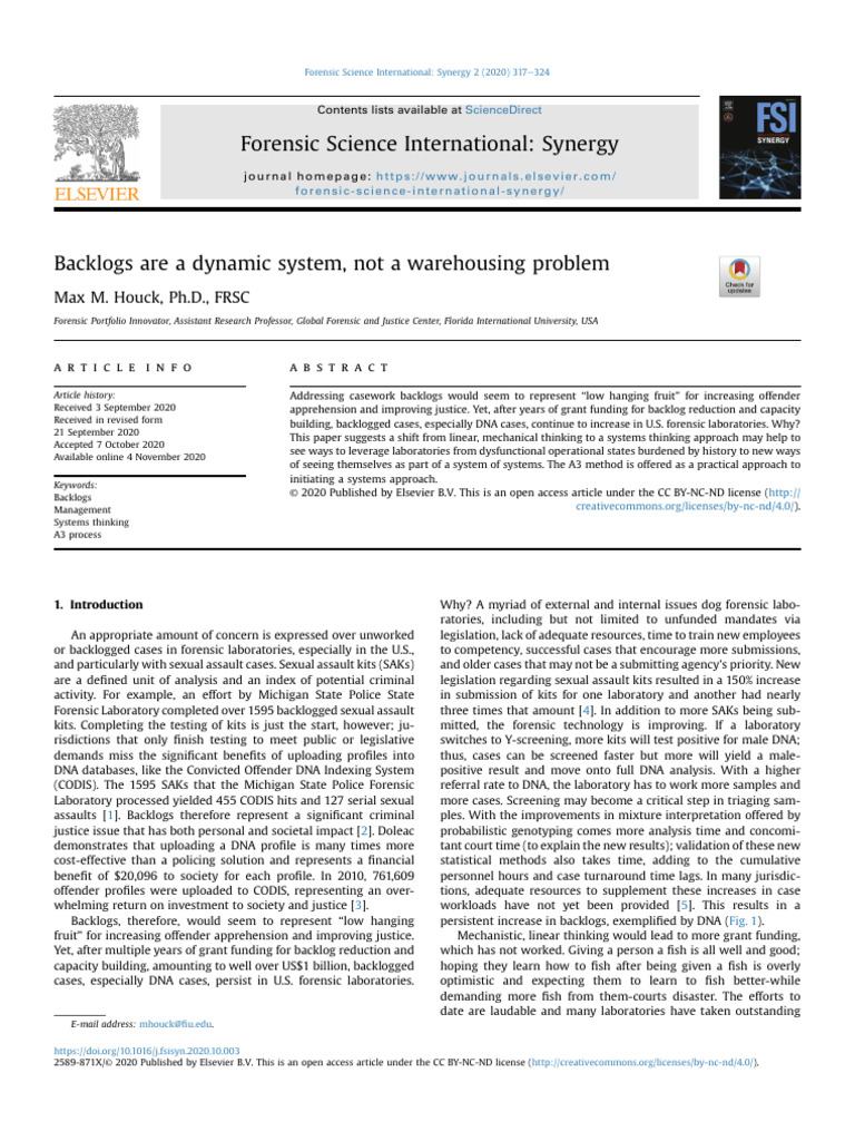 Backlogs Are A Dynamic System, Not A Warehousing Problem | PDF | Dna ...