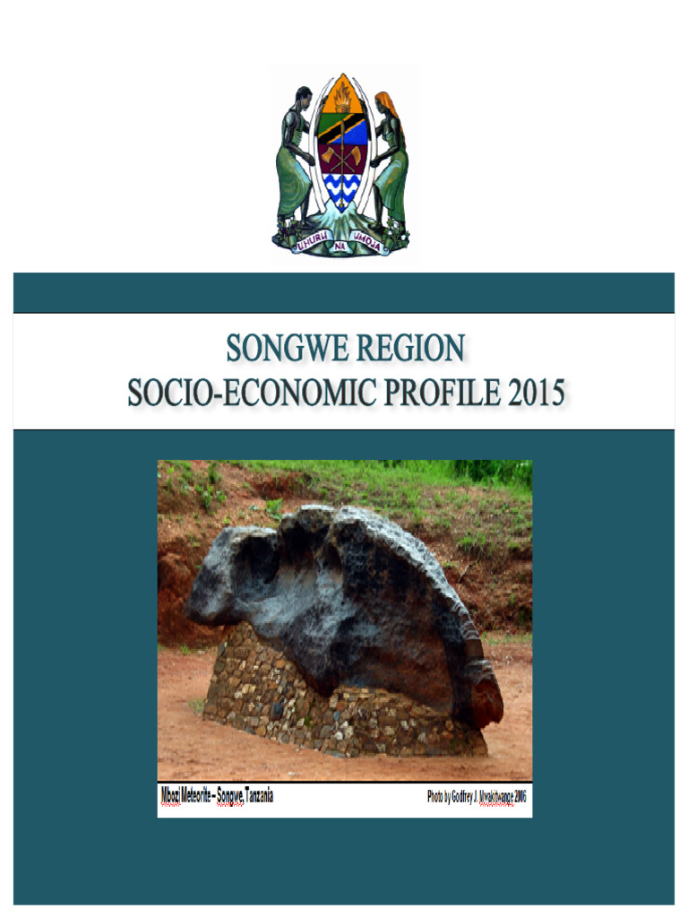 Songwe Region Socio-Economic Profile 2015 | PDF | Agriculture | Livestock