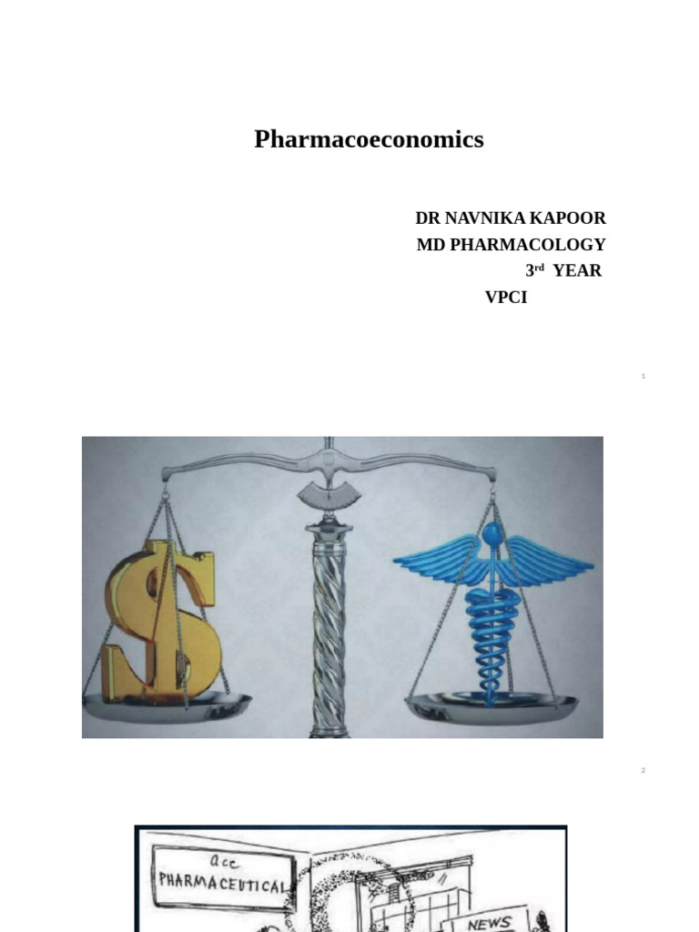 Overview of Pharmacoeconomics Principles | PDF | Cost Effectiveness ...