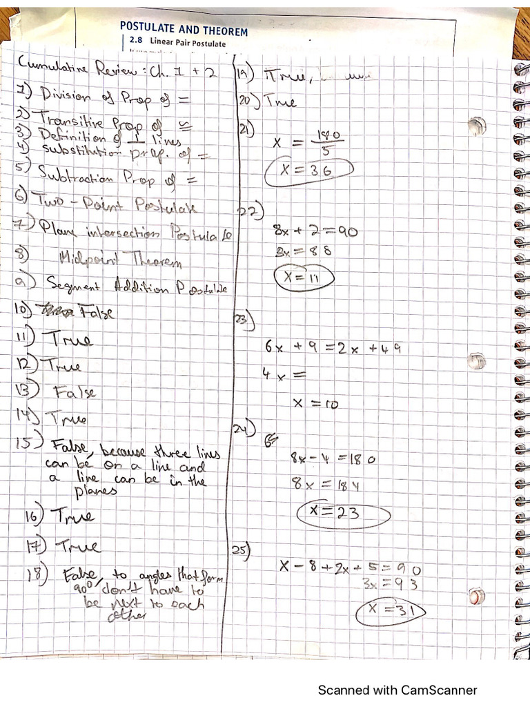 Cumulative Review | PDF