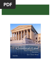 Where Can Buy (Ebook PDF) Criminal Law The Essentials 3rd Edition by Sue Titus Reid Ebook With Cheap Price