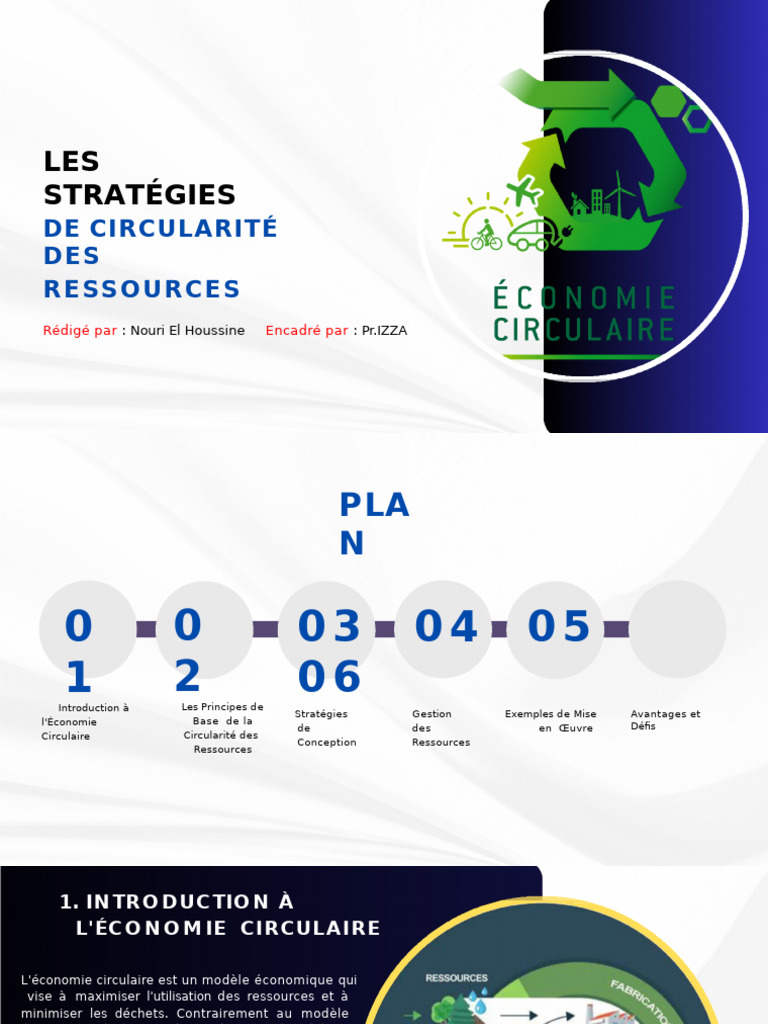 Stratégies de Circularité des Ressources | PDF | Recyclage | Économie