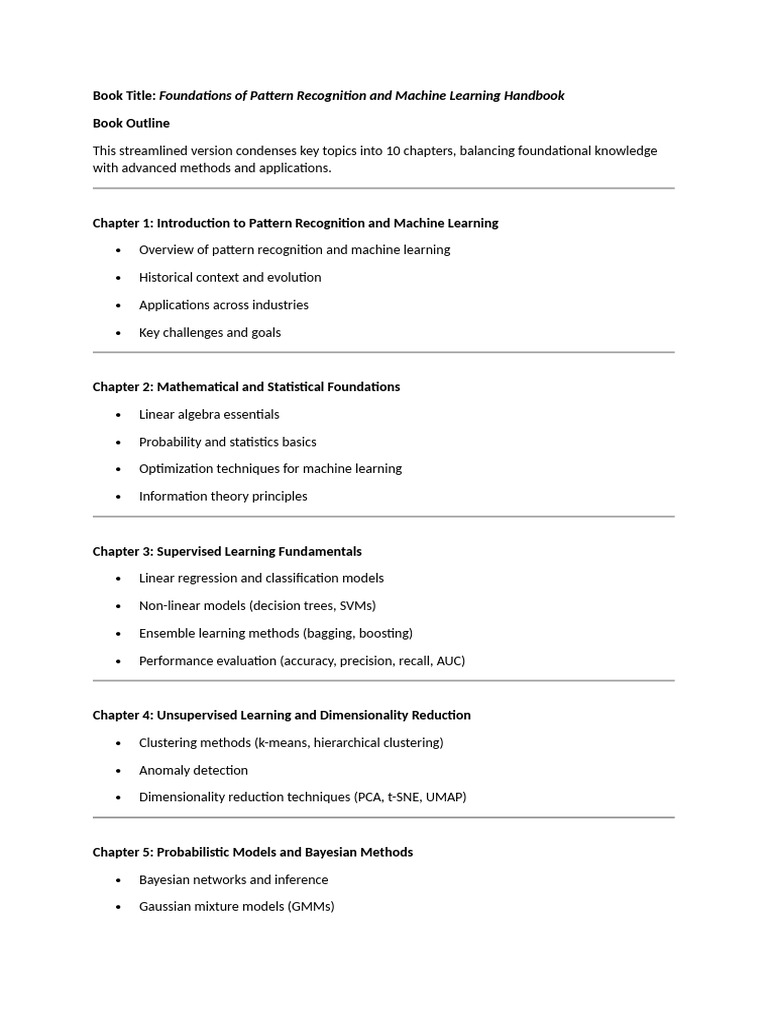 Outlines | PDF | Machine Learning | Artificial Neural Network