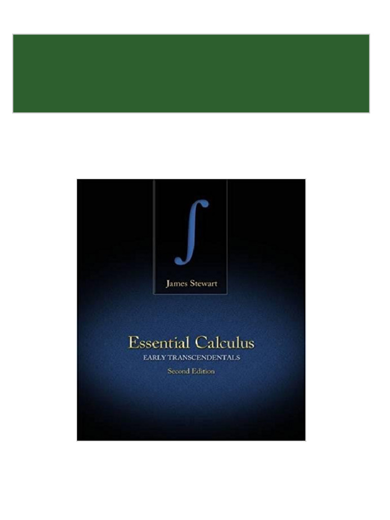 Essential Calculus: Early Transcendentals 2nd Edition by med
