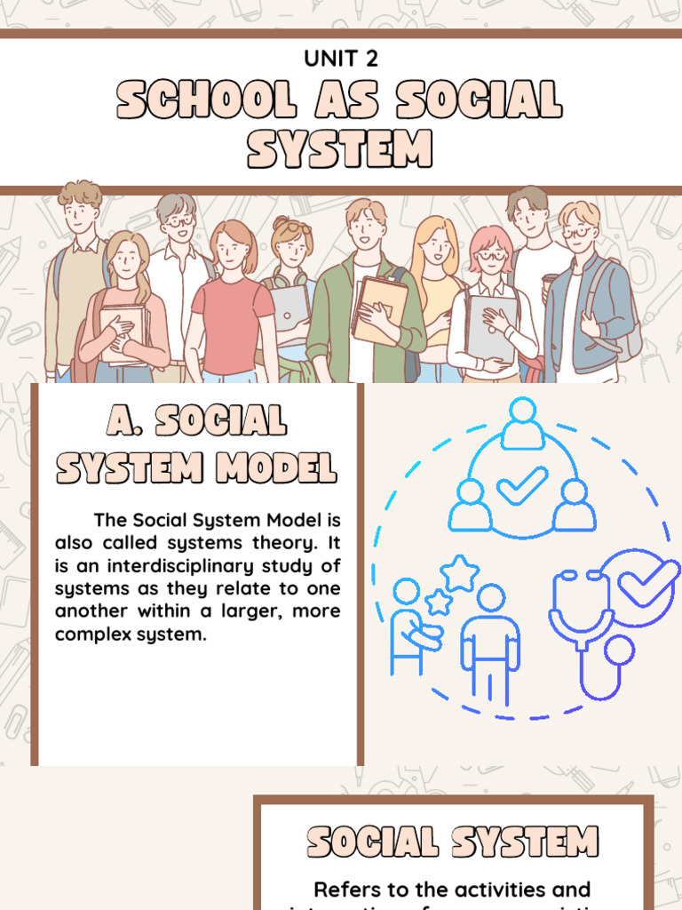 School as a Social System Guide | PDF | System | Learning