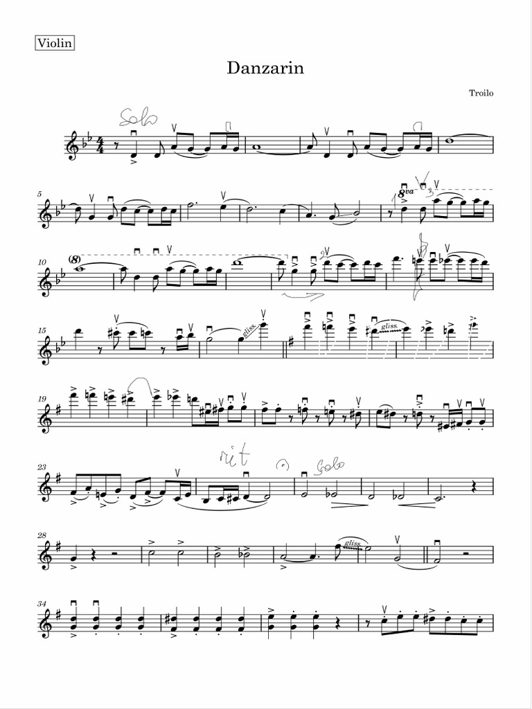 01 - Violin - Danzarin | PDF