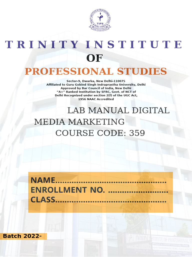 DMM Lab Manual | PDF | Blog | Popular Culture & Media Studies