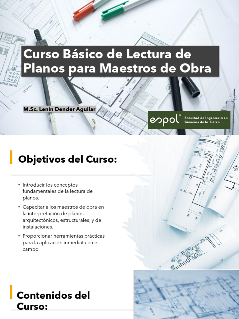 Curso Básico de Lectura de Planos para Maestros de Obra | PDF