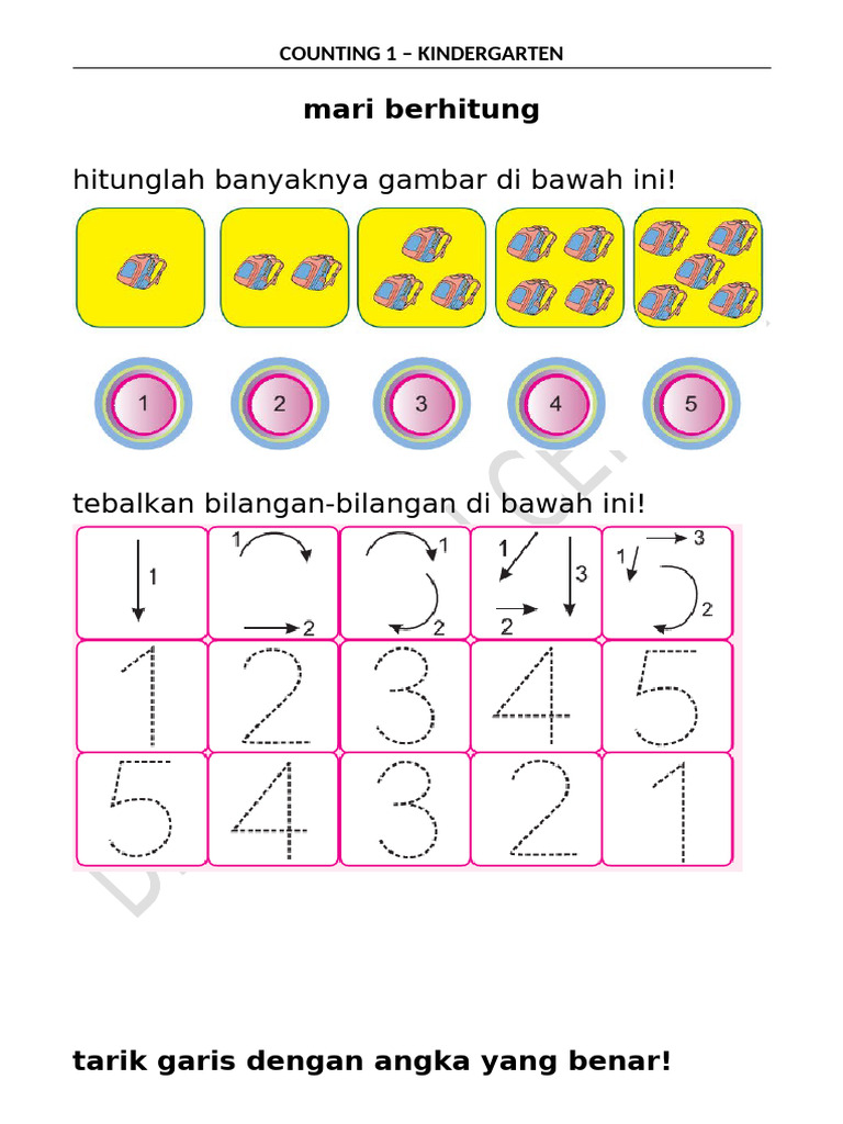 Aktivitas Berhitung untuk TK | PDF